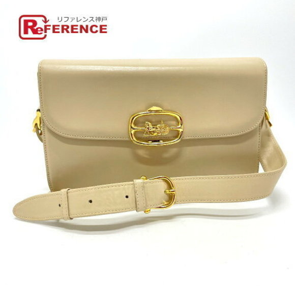 Celine carriage Shoulder Bag beige leather - Picture 1 of 9